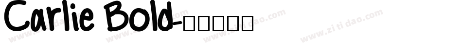 Carlie Bold字体转换